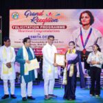 Chief Minister Of Tripura Dr. Manik Saha Felicitates Commonwealth Games Gold Medalist Asmita Dey.