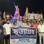 Congress Holds Satyagraha and Protest March in Dharmanagar Against Alleged Insult to Kharge.