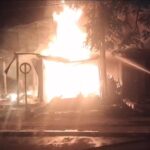 Massive Fire Breaks Out At Three Shops In Dharmanagar Rajbari, Anger Over Fire Brigade Delay.