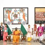 Tripura Students Celebrate Raksha Bandhan With President Droupadi Murmu At Rashtrapati Bhavan.
