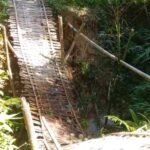 A Concrete Bridge On Paper, A Bamboo Crossing In Reality! More Than 200 Families Suffer As Makeshift Bridge Remains Broken.