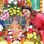 Madhurima Tuli Immersed In Devotion As She Celebrates Ganpati Festival At Home.