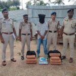 Tripura Railway Police Seizes 21.815 KG Of Cannabis Worth ₹5 Lakh With 1 Drug Peddler In Agartala Railway Station.