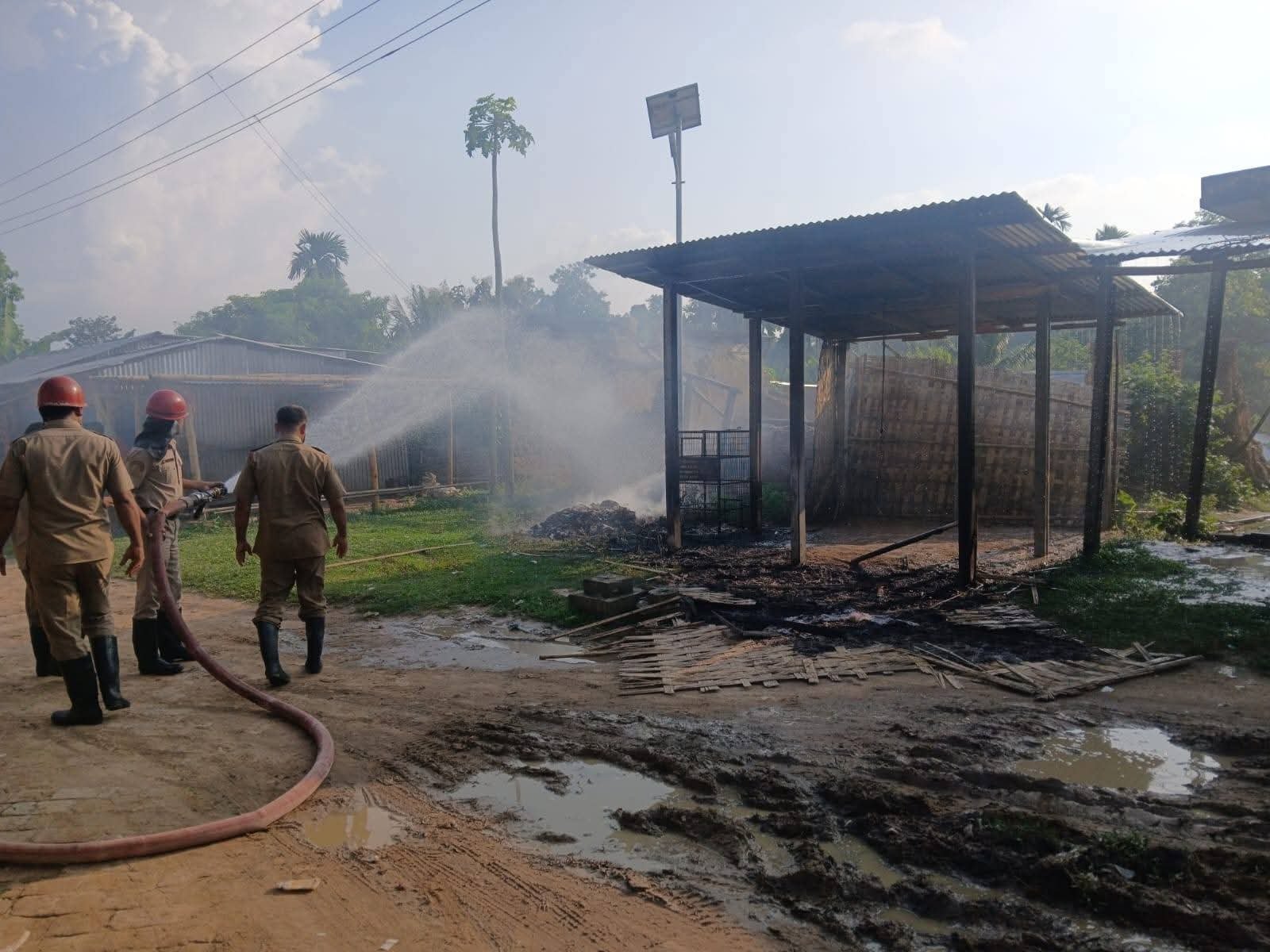 BJP Office Set Ablaze In Sabroom Amid Anger Over Seat-Sharing With TIPRA Motha.