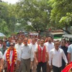 TIPRA Motha Candidates File Nominations For 17 Village Committees In Ramchandraghat.