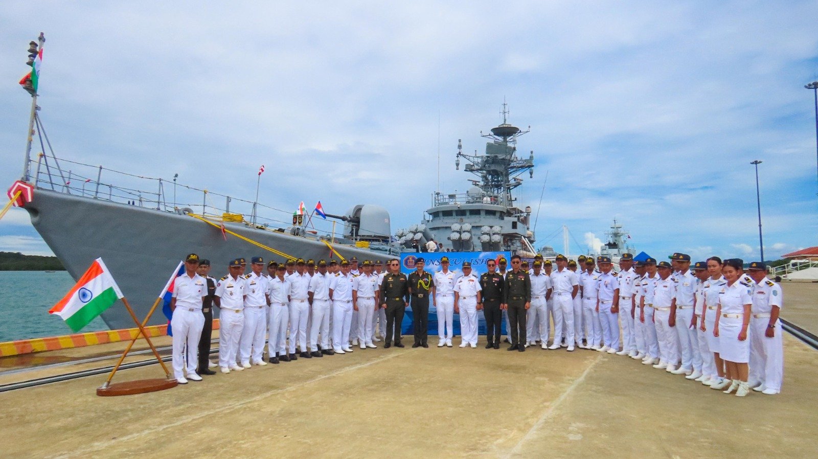 INS Kulish Arrives At Ream Naval Base, Cambodia As Part Of Eastern Fleet Operational Deployment.