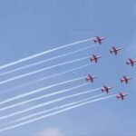 Suryakiran Aerobatic Team Takes To Meerut Skies For The First Time.