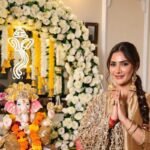 Devotion, Beauty And Festive Spirit Come Alive At Alankrita Sahai’s Ganpati Celebration. 