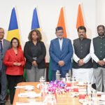 Vice-President Of India Meets Seychelles Parliamentary Delegation Led By Their Speaker Of The National Assembly.