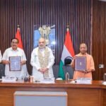 In The Presence Of Union Home Minister Amit Shah And Union Jal Shakti Minister C. R. Patil, CMs Of Uttar Pradesh, Uttarakhand, Himachal Pradesh, Rajasthan, Delhi & Haryana Signed The Kishau Project Agreement.