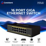 Consistent Launches 16-Port Gigabit Ethernet Switch For High-Speed Networking.