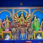 Durga Puja 2026 :  Routhkhala Yuba Sanstha Club’s Goddess Durga Idol And Puja Pandal.