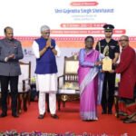 President Of India Smt. Droupadi Murmu Presents 65th National Exhibition Of Art And 3rd Print Biennale India Awards To Artists, Celebrating India’s Rich Artistic Heritage And Contemporary Creativity.