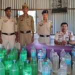 Police Recovered 80 Litres Of Illegal Wine.     