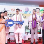 Lighthouse Project To Boost Affordable Housing In Tripura : CM Of Tripura Dr. Manik Saha At Inauguration Ceremony Of Block A & F Of Light House Project, Agartala.